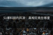 51爆料网的风波：真相究竟在哪里