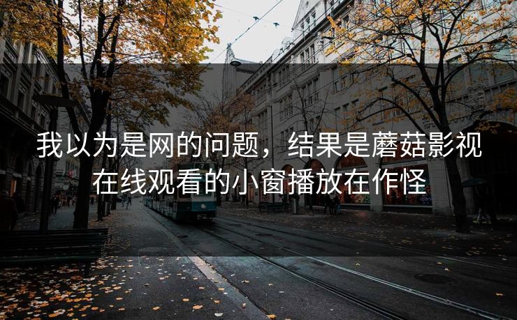 我以为是网的问题，结果是蘑菇影视在线观看的小窗播放在作怪